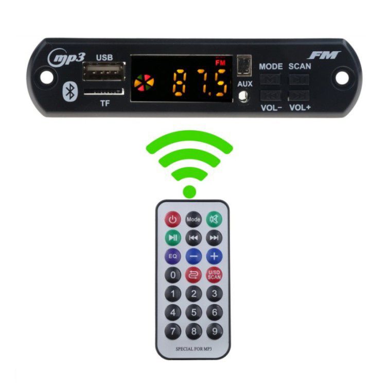 Color Screen Decoder Board Read SD Card Audio Accessories Bluetooth-compatible