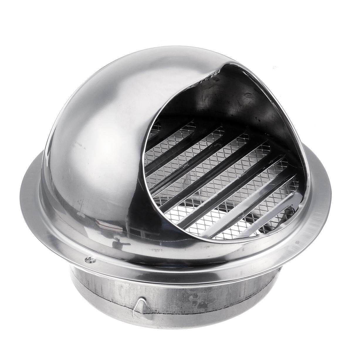Stainless Steel Wall Air Vent Ducting Cover-150mm Silver