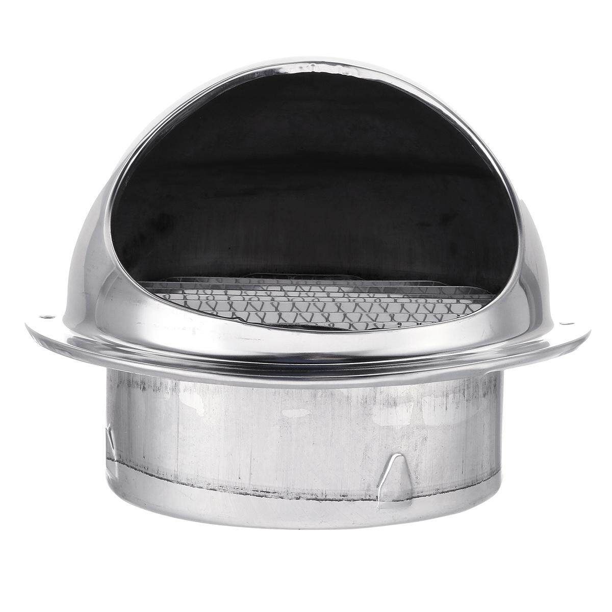 Stainless Steel Wall Air Vent Ducting Cover-150mm Silver
