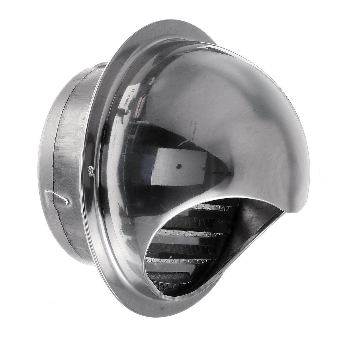 Stainless Steel Wall Air Vent Ducting Cover-150mm Silver