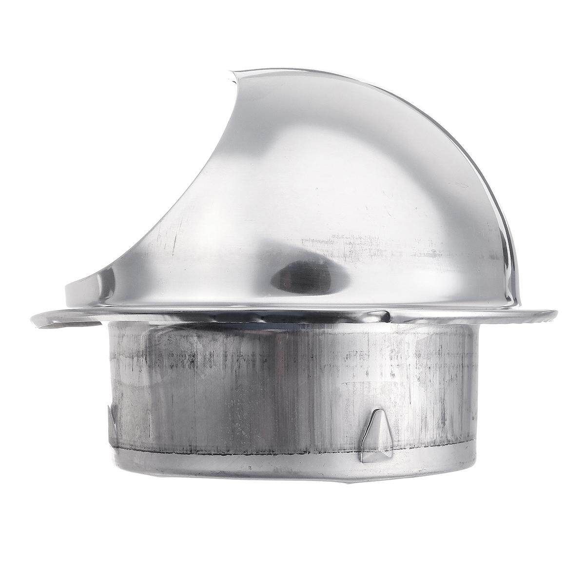 Stainless Steel Wall Air Vent Ducting Cover-150mm Silver