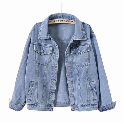 Women Boyfriend Jean Coat Streetwear