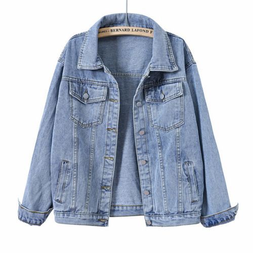 Women Boyfriend Jean Coat Streetwear