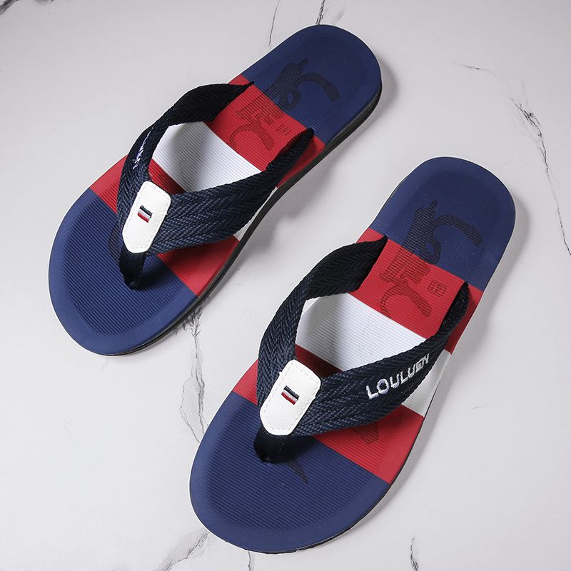 High Quality Webbing Flip Flops Men Mixed Color Sandals Shoes Summer Beach Slippers Men Fashion Breathable Casual Outdoor Footwear