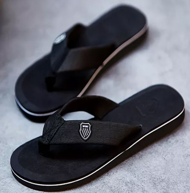 New Fashion Comfortable Super-Light Beach Slippers- Black