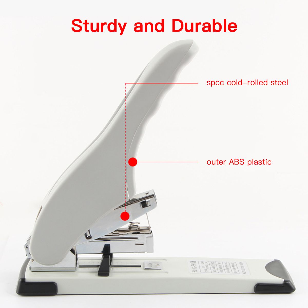 Heavy Duty Stapler 100 Sheet Capacity Durable Desktop