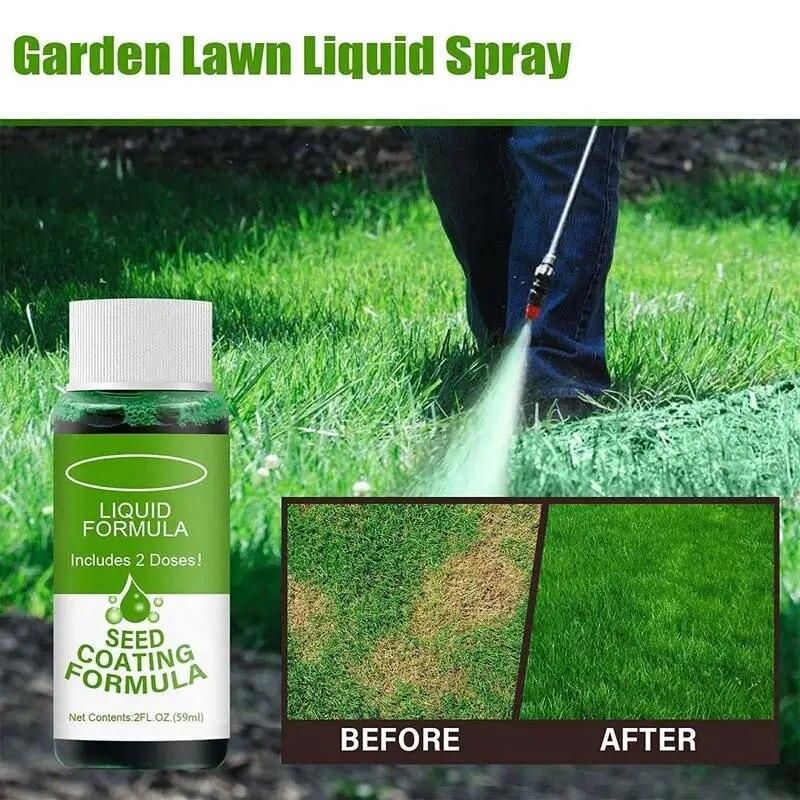 Green Grass Lawn Spray High Quality Durable Liquid Seeding Lawn Greening Spray Hippie Green Grass Spray For Gardens Farms Lawns