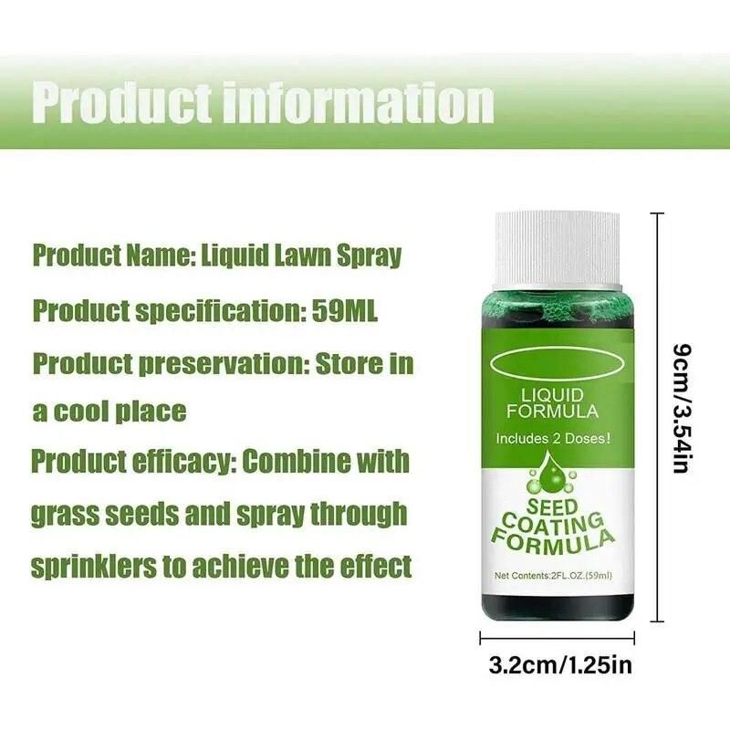 Green Grass Lawn Spray High Quality Durable Liquid Seeding Lawn Greening Spray Hippie Green Grass Spray For Gardens Farms Lawns