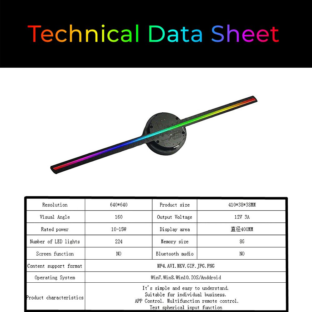 42/43cm Hologram LED HD Display WIFI Holographic Projector