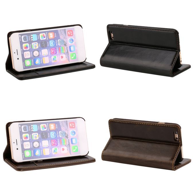 Magnetic Leather Wallet Card Holder Flip Stand Case Cover For IPhone 6