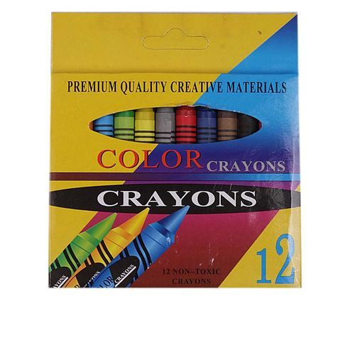 12 Colours X 48 Pack Kids Colouring Crayon For Creative Art