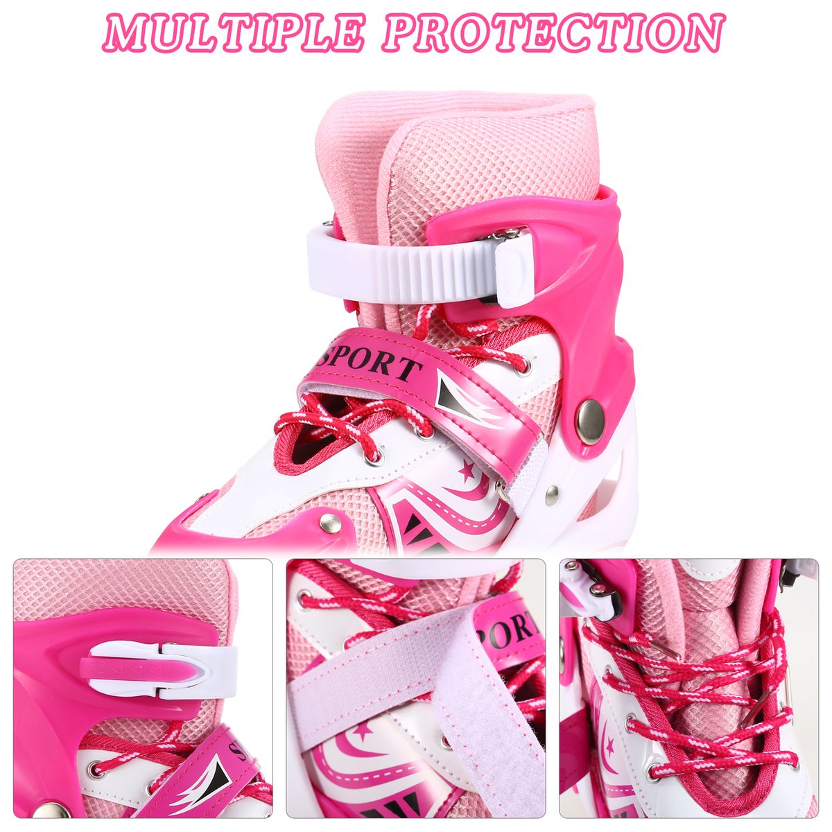 Children Roller Skates Adjustable Inline Skating Shoes