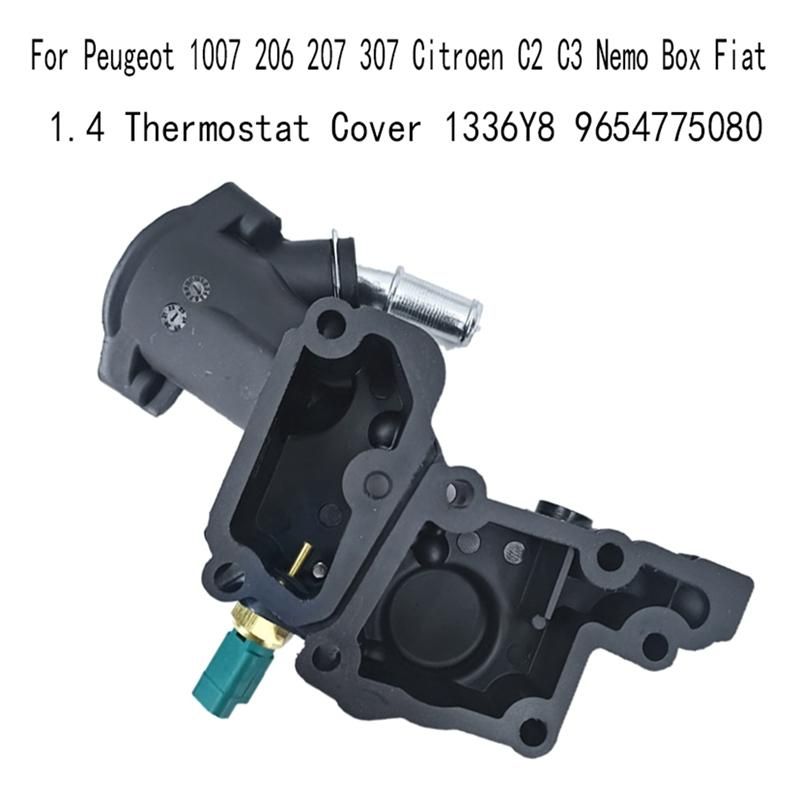 Thermostat Housing 14 Thermostat Cover for 1007 206 207 307 C2 C3 Box 1336Y8 9654775080
