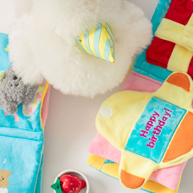 Missed Eating Cute Sniffing Sound Reading Toy Dog Tibetan Food Book Schnauzer Maltese Yorkshire Pet Birthday Toy Interactive-Blue