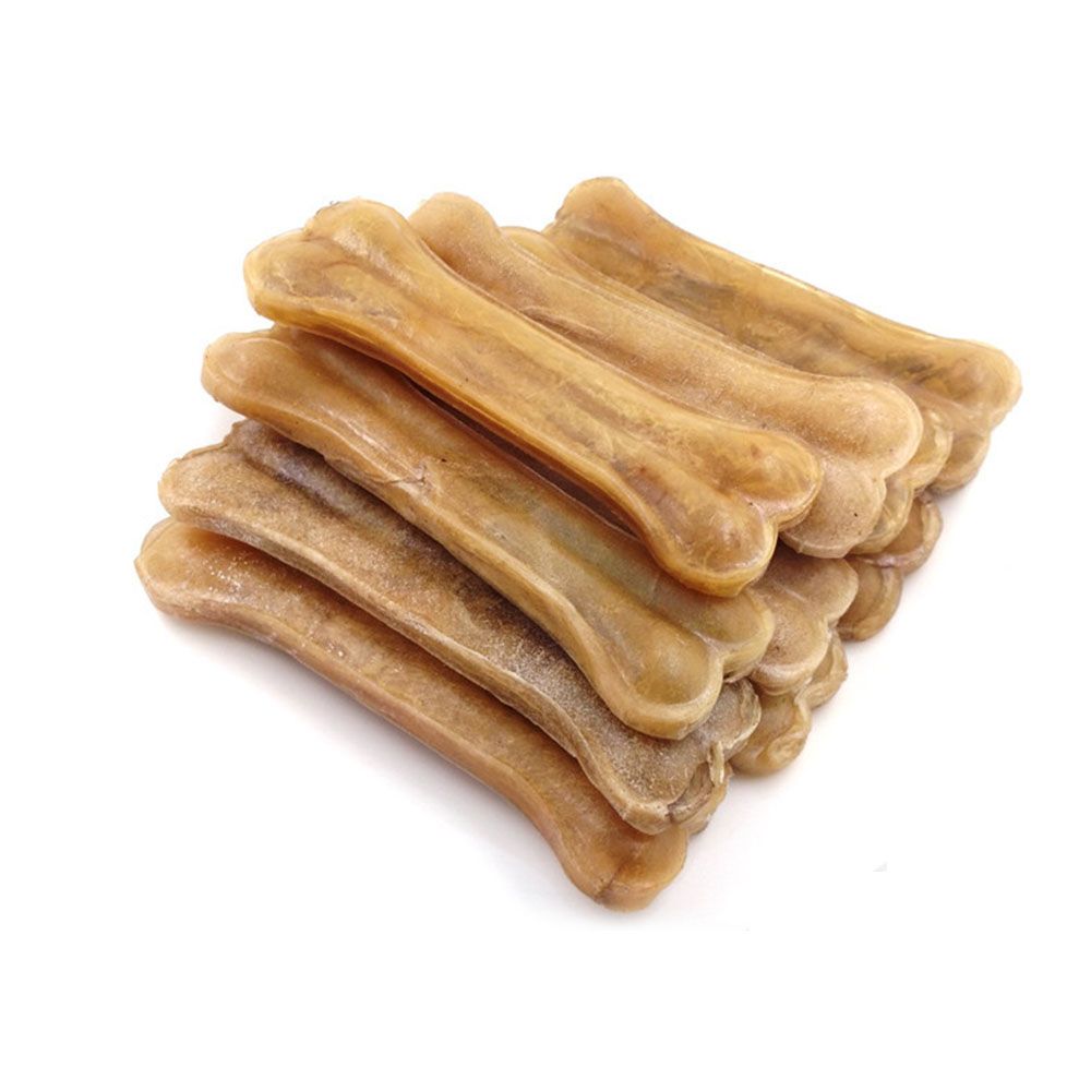 Pet Toy Dog Chews Toys Supplies Leather Cowhide Bone Molar Teeth Clean Stick Food Treats Dogs Bones For Puppy Accessories-2 Inche 10pcs