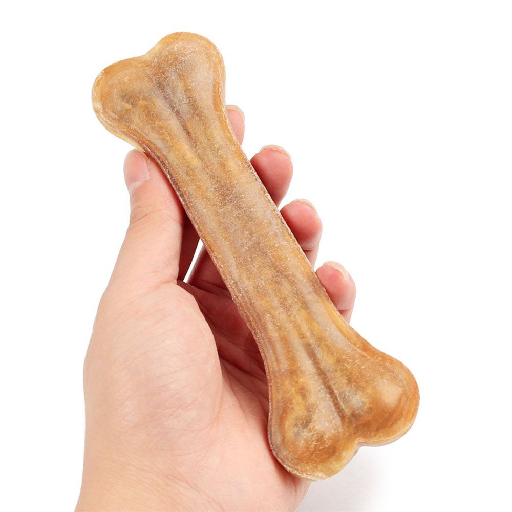 Pet Toy Dog Chews Toys Supplies Leather Cowhide Bone Molar Teeth Clean Stick Food Treats Dogs Bones For Puppy Accessories-2 Inche 10pcs