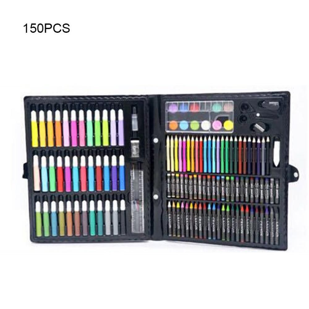 New 150PCS Watercolor Pen Set With Oil Pastels Colored