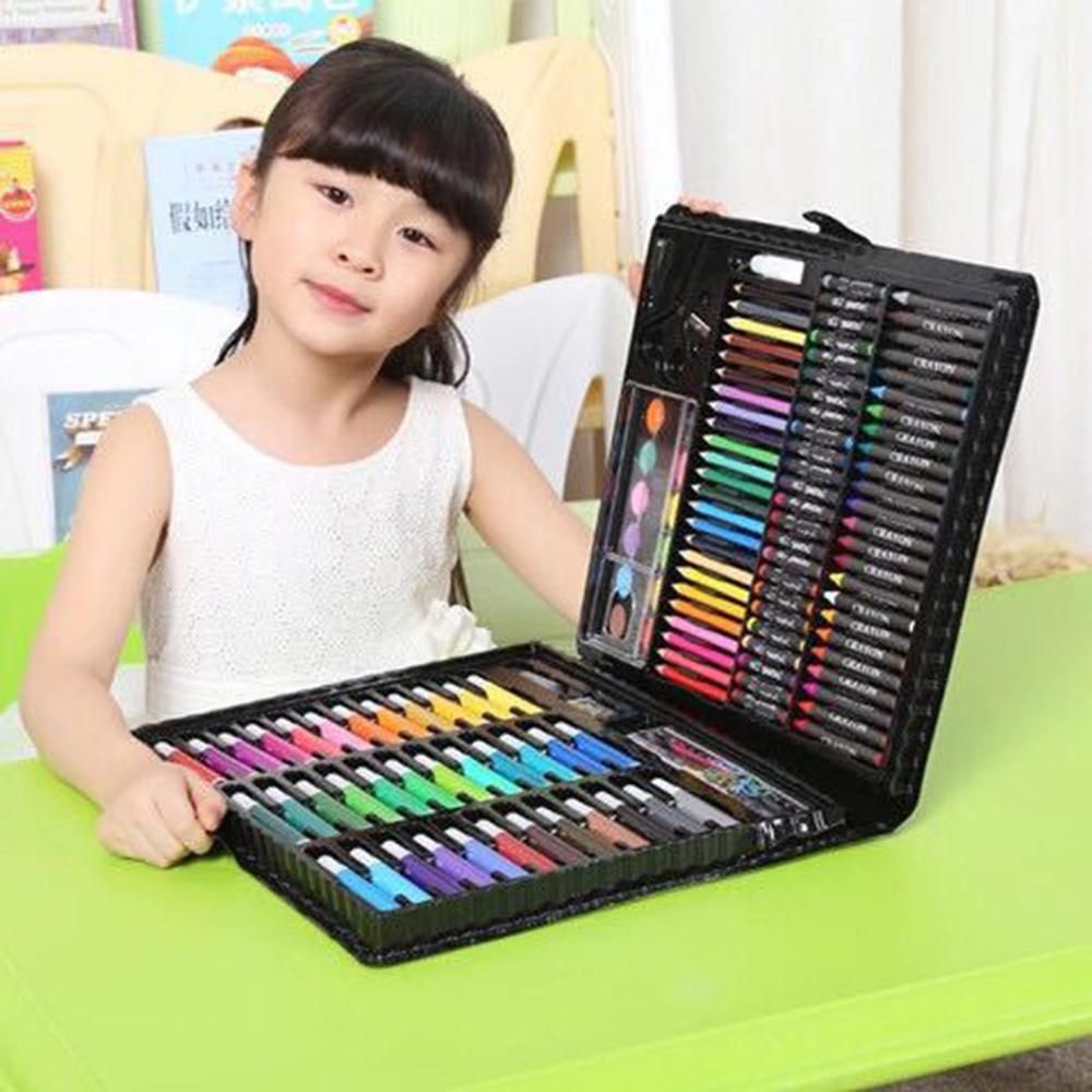 New 150PCS Watercolor Pen Set With Oil Pastels Colored