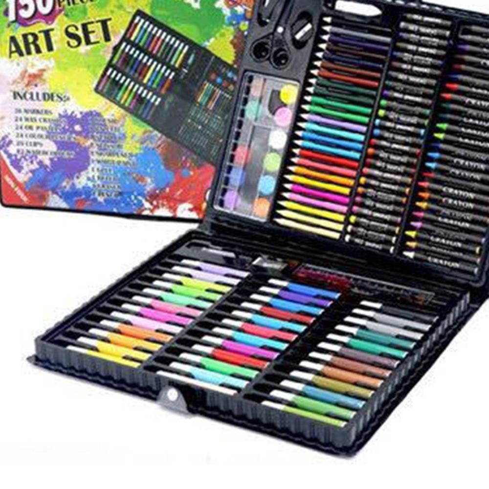 New 150PCS Watercolor Pen Set With Oil Pastels Colored