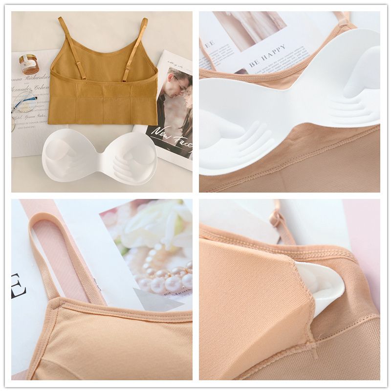 Women Sexy Bras Underwear Vest Girl Sports Tops Chest Pad