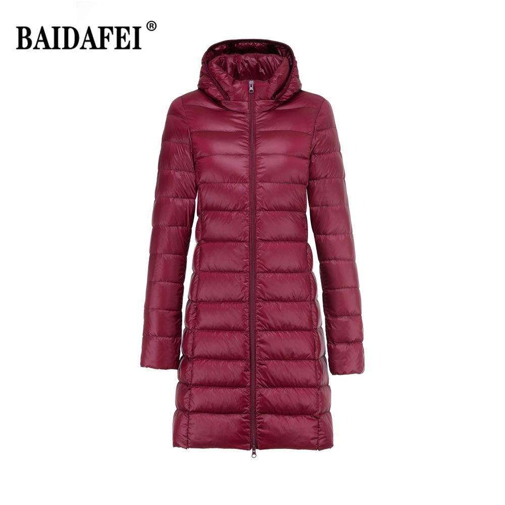 Women's Lightweight Warm Down Jacket In Winter