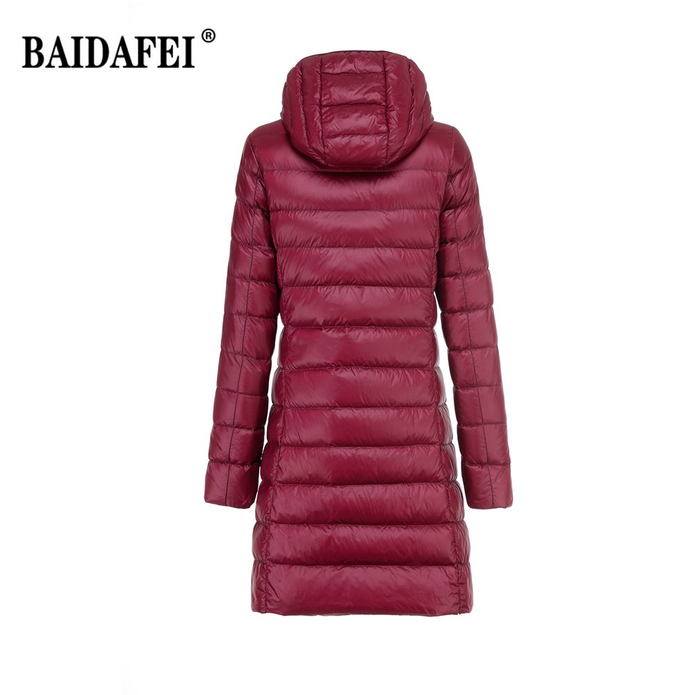 Women's Lightweight Warm Down Jacket In Winter