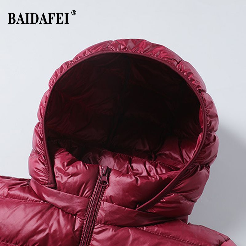 Women's Lightweight Warm Down Jacket In Winter