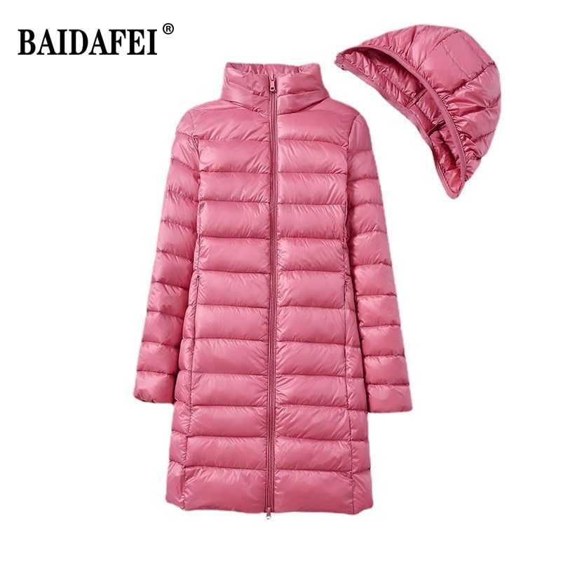 Women's Lightweight Warm Down Jacket In Winter