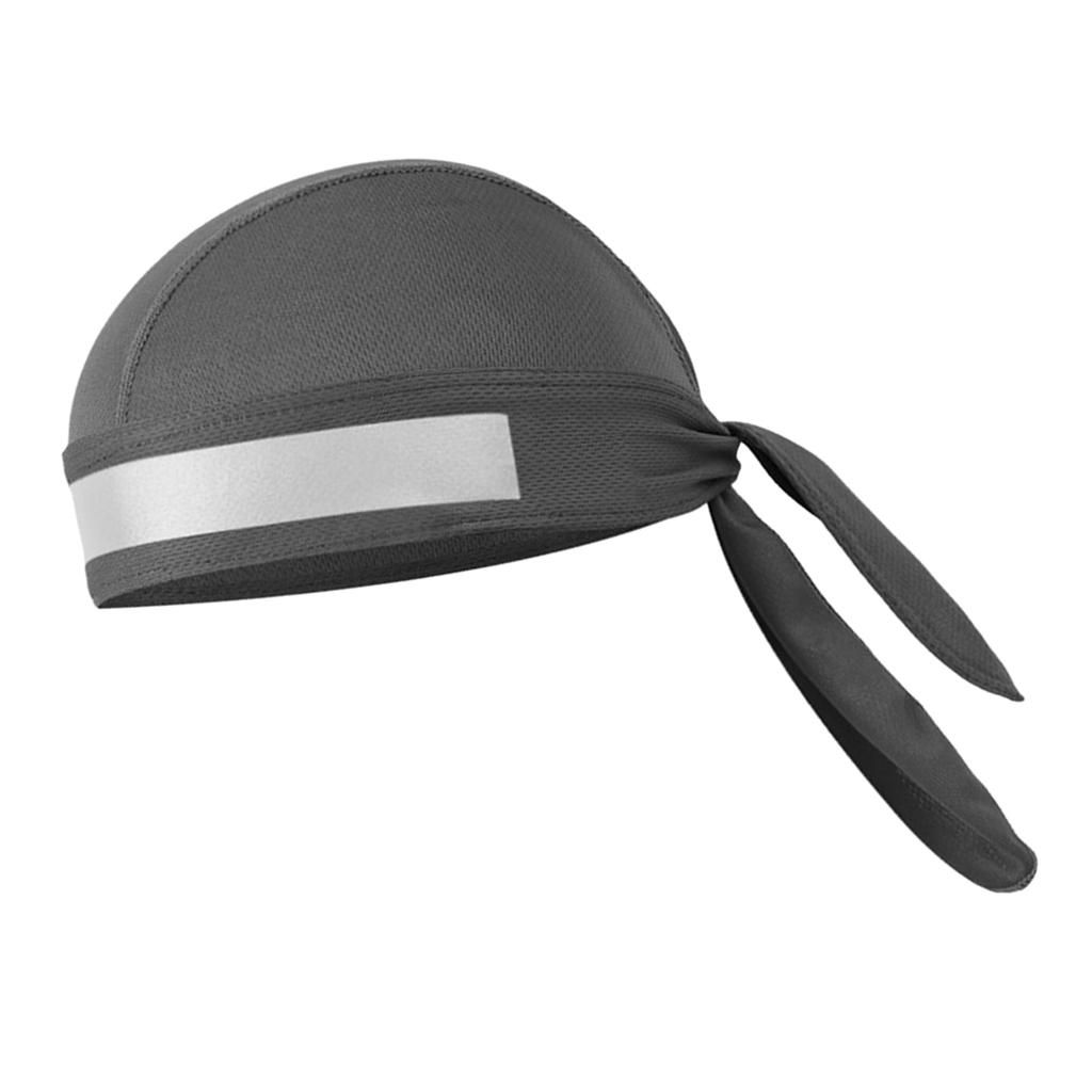 Windproof Cycling Bandana Hat Bicycle Outdoor Beanie Skull Hood Gray