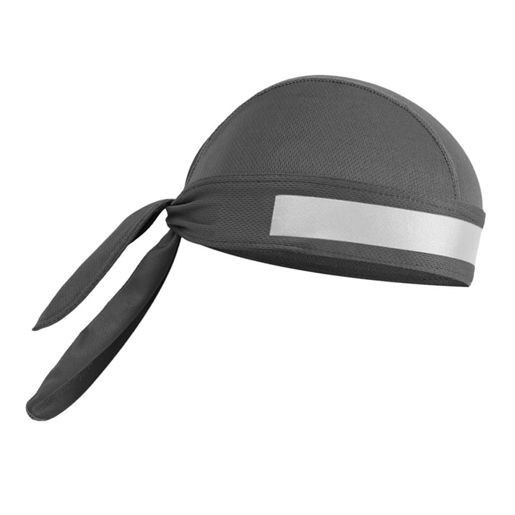 Windproof Cycling Bandana Hat Bicycle Outdoor Beanie Skull Hood Gray