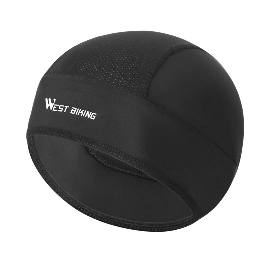 Skull Caps Liner Cooling Beanie Caps Sports Black