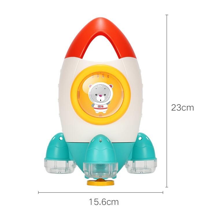 Baby Bath Shower Water Spray Rotating Rocket Beach Toys