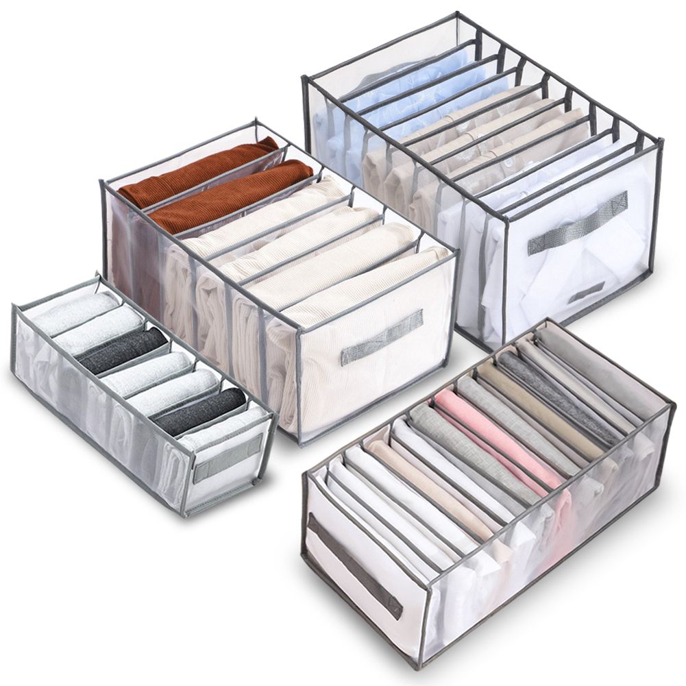 4 Pcs 6 Grids 7 Grids 9 Grids 12 Grids Clothes Organizer