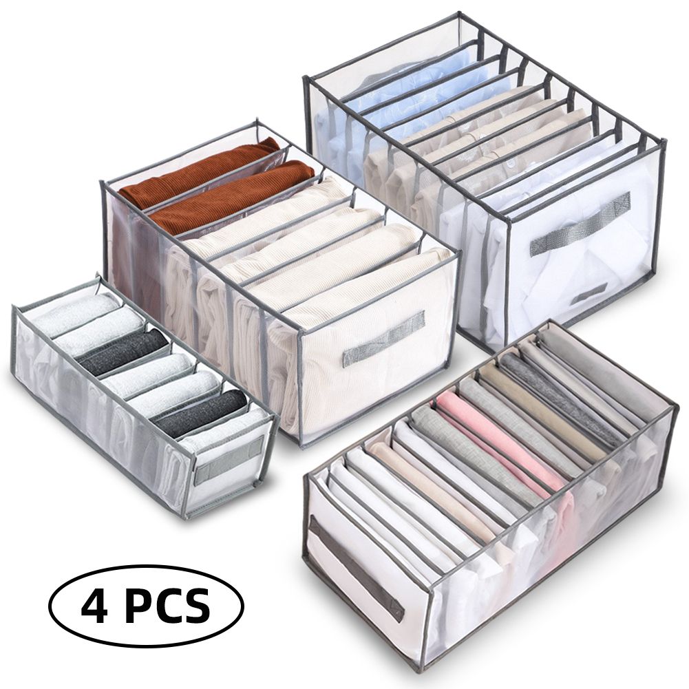 4 Pcs 6 Grids 7 Grids 9 Grids 12 Grids Clothes Organizer