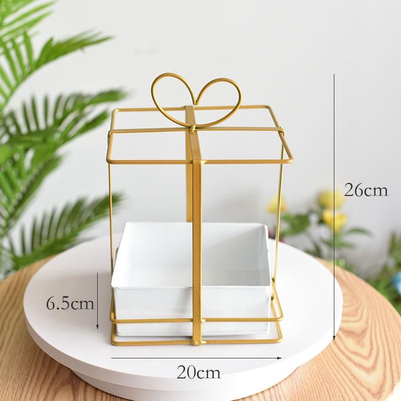Nordic Portable Iron Decorative Flower Basket Planter