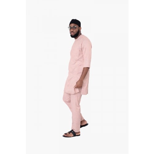 Men's Kaftan - Pale Pink