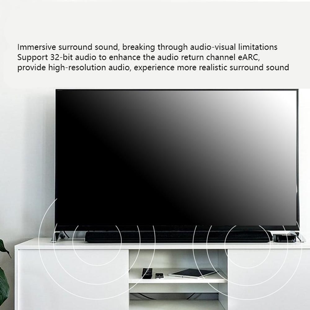 HDMI-Compatible 2.1 Male to Female Adapter AM/AF Computer TV HD Adapter, Supports 8K 60HZ Resolution/Dynamic HDR  90°