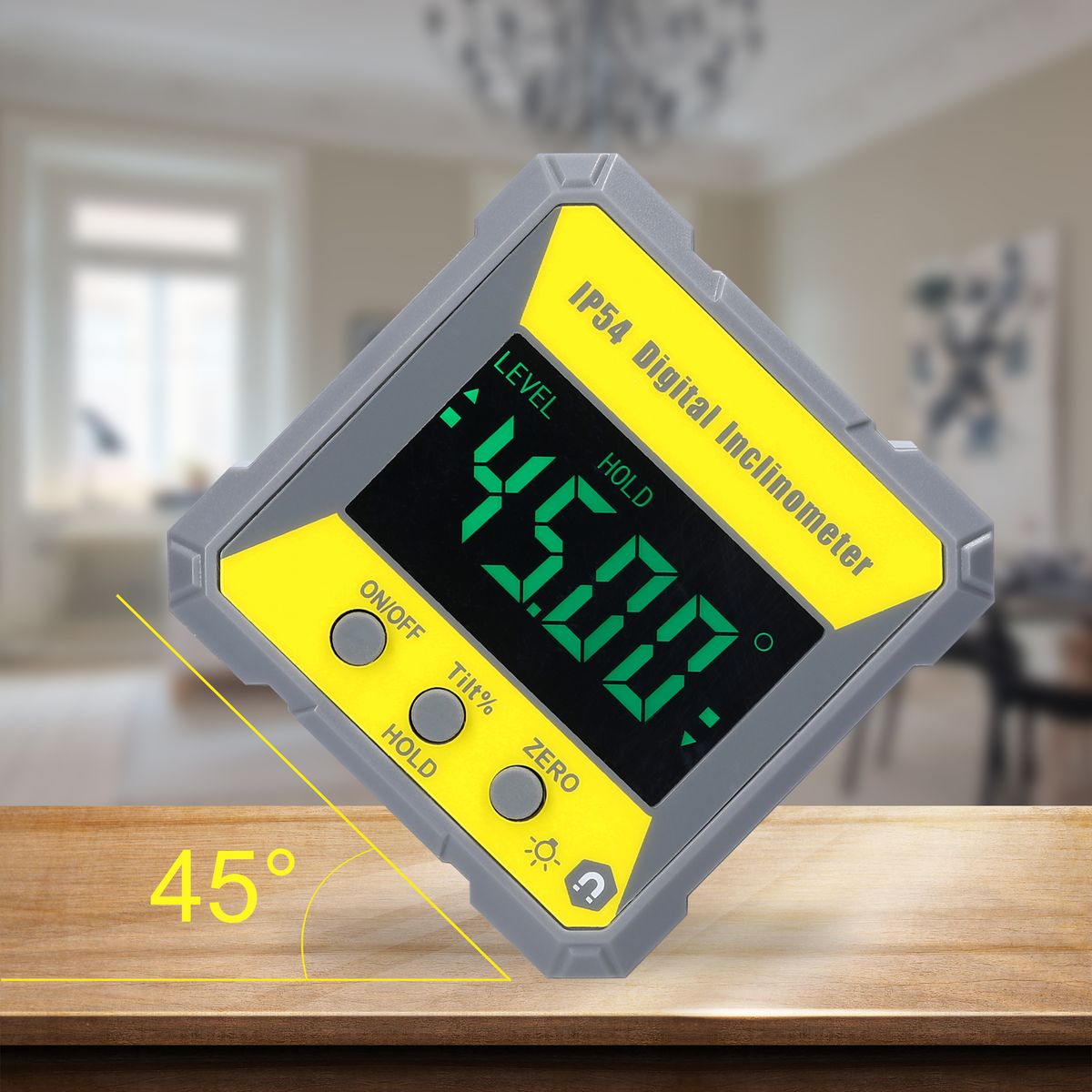 4*90° LCD Display Inclinometer Portable Inclinometer Level