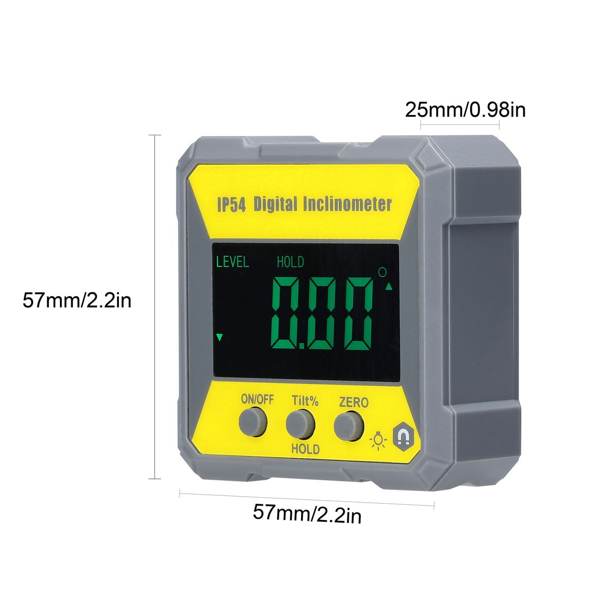 4*90° LCD Display Inclinometer Portable Inclinometer Level