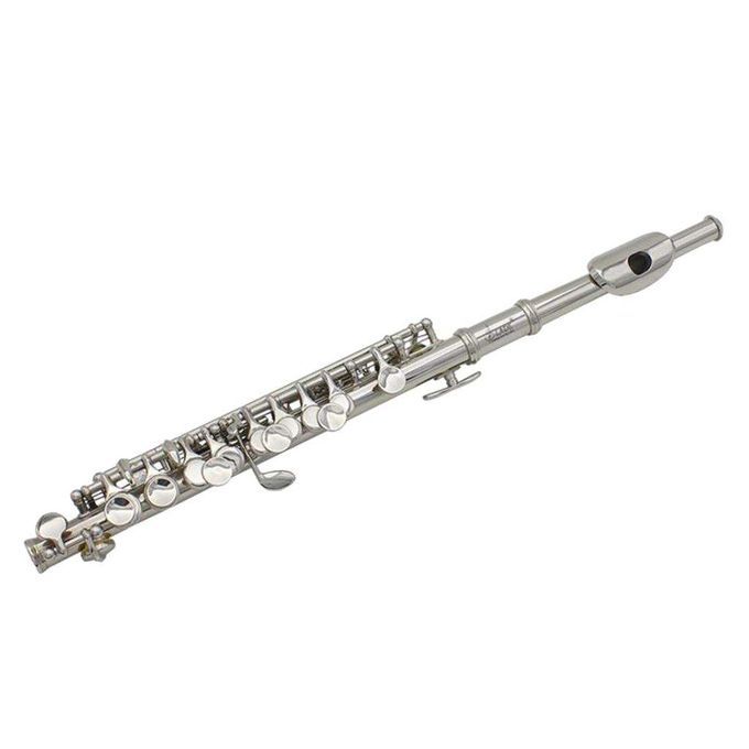 Durable Standard Piccolo Key Of C W/ Box Set Woodwind Silver