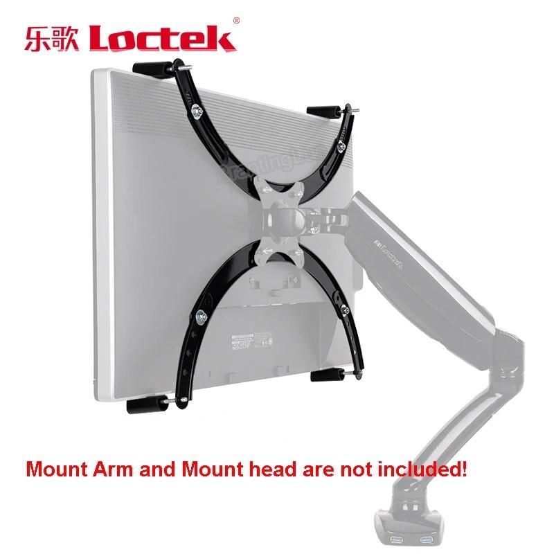 Loctek DA2 Mounting Adapter for 19-27 inch No Mounting Hole Monitor Holder Mount VESA Extension Adapter