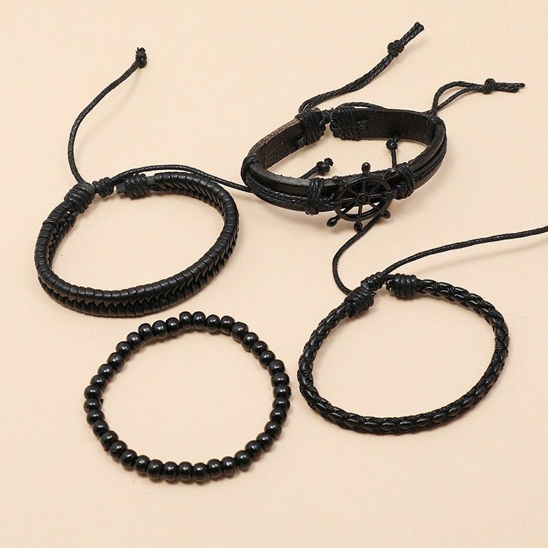 Creative Hand-woven Rudder Four-piece Bracelet