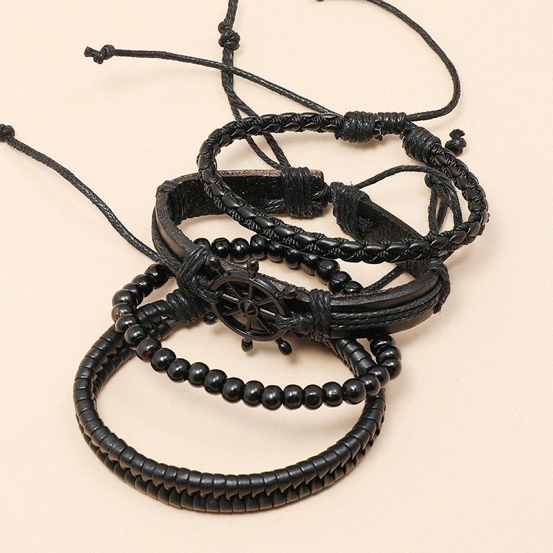 Creative Hand-woven Rudder Four-piece Bracelet