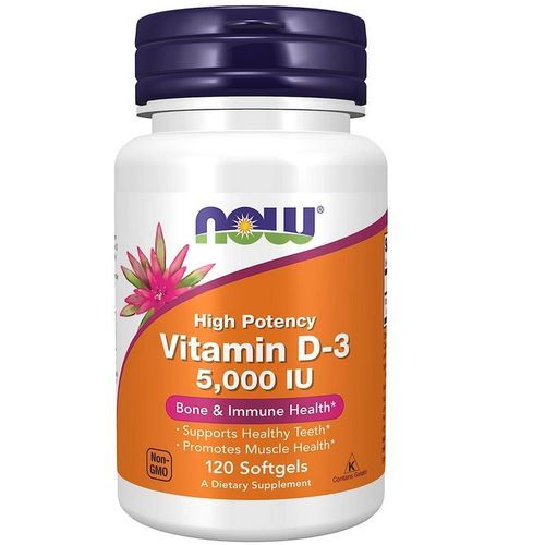 Vitamin D3 5000 IU, High Potency 120 Softgels