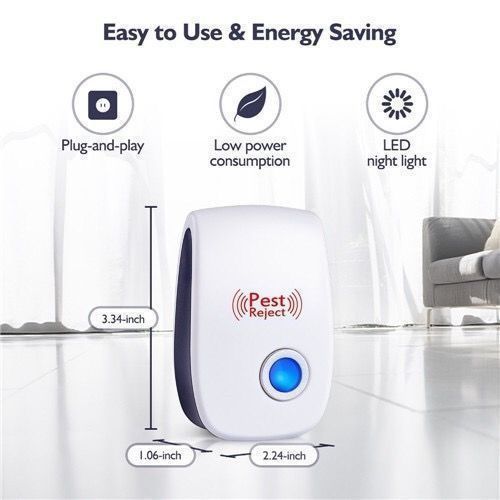 4PCS Pest Reject New Ultrasonic Electronic Insecticide