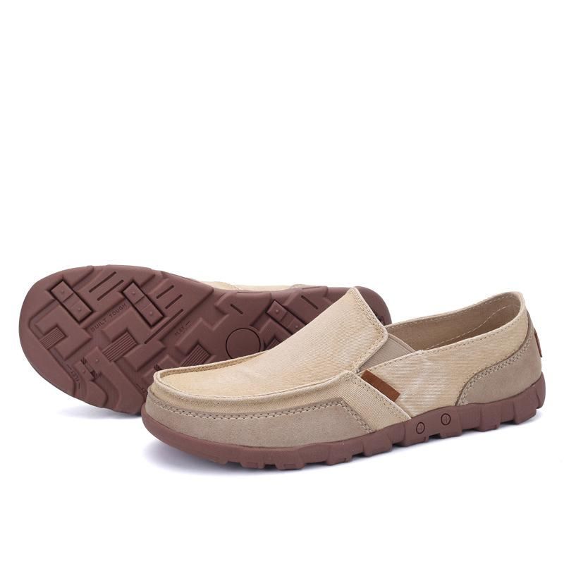 Summer Old Beijing Canvas Shoes, Men's Low Top Korean Fashion Shoes, One Step Men's Shoes, Casual