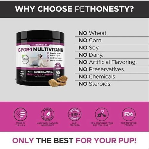 10-for-1 Multivitamin For Dog 90 Count Chicken Flavor
