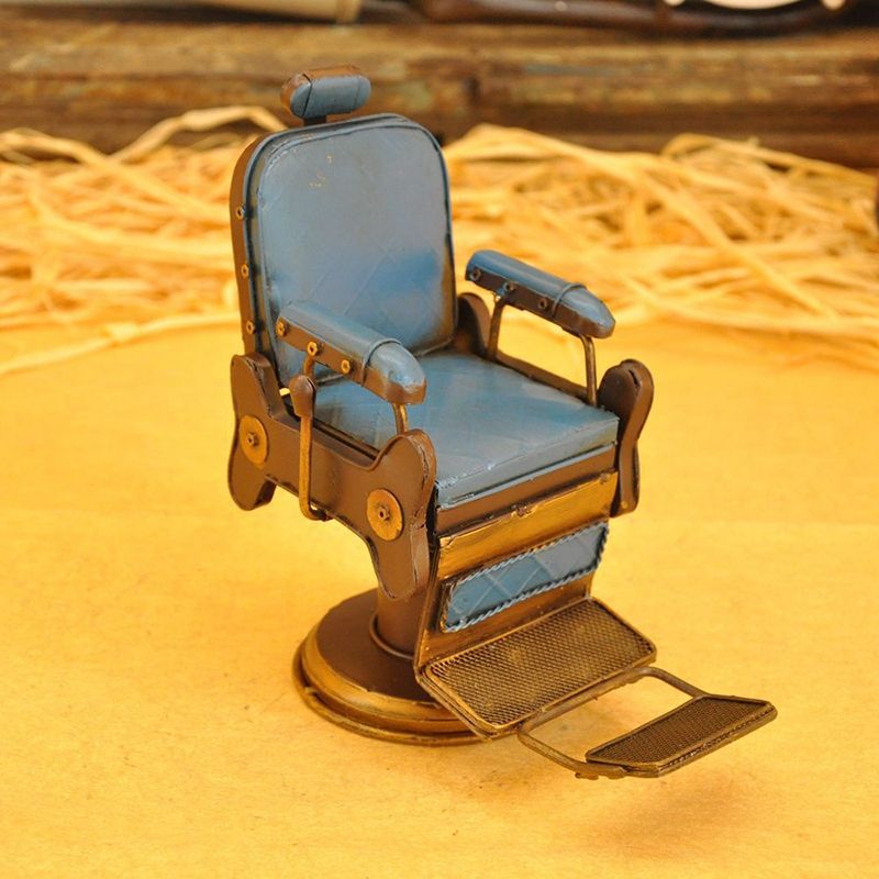 Iron Model Decorations Crafts Barber Chair Micro-Metal