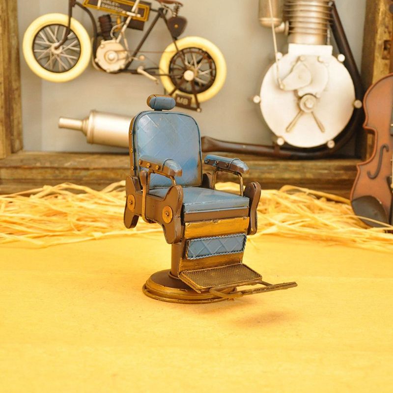 Iron Model Decorations Crafts Barber Chair Micro-Metal