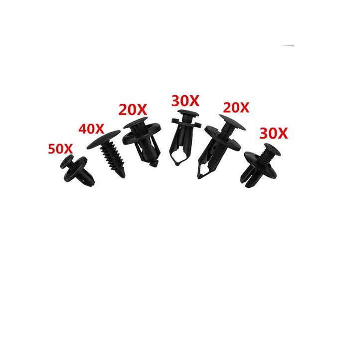 190pcs Car Bumper Core Nail Buckle Expansion Clip Buckle Rivet Fender Fender Lining Buckle